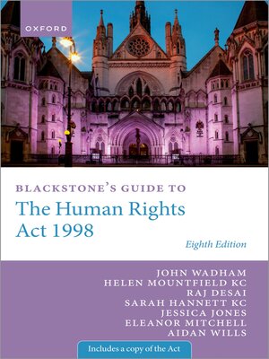 cover image of Blackstone's Guide to the Human Rights Act 1998